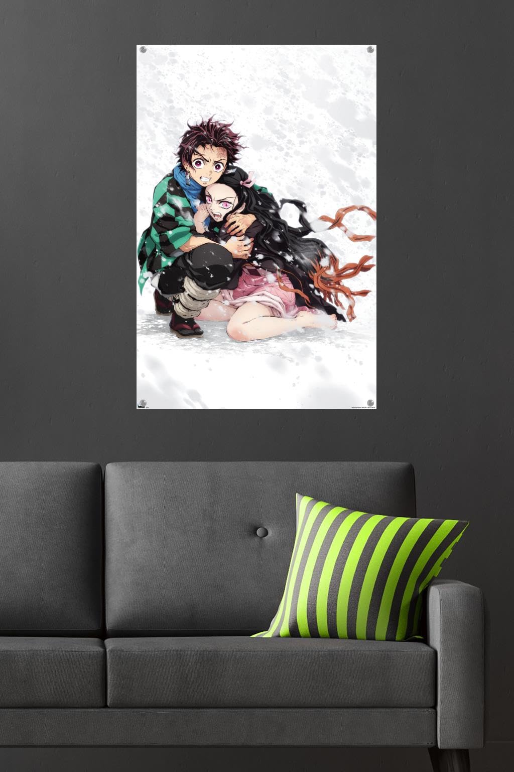 Amazon.co.jp: Trends International 鬼滅の刃 - 炭治郎&ねずこ雪壁